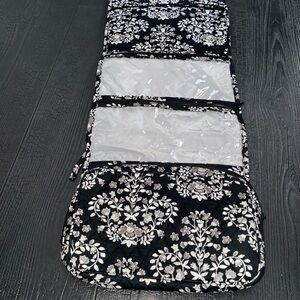 Vera Bradley Travel Hanging Toiletry Organizer Chandelier Noir Black/Gray/White